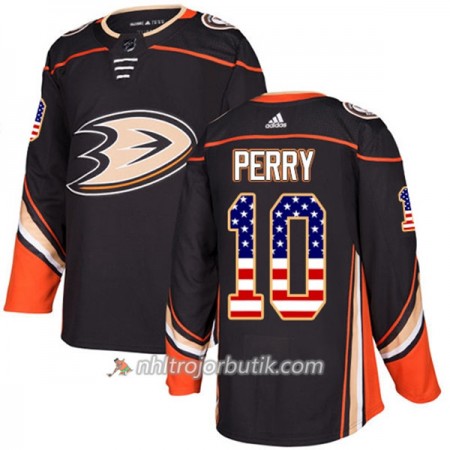 Män Ishockey Anaheim Ducks Tröja Corey Perry 10 Adidas 2017-2018 Svart USA Flag Fashion Authentic Män Ishockey Anaheim Ducks Tröja Corey Perry 10 Adidas 2017-2018 Svart USA Flag Fashion Authentic